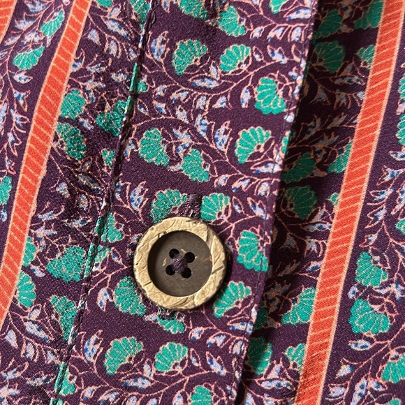 Colorful Patterned Button-Up Dress - Picture 5 of 9